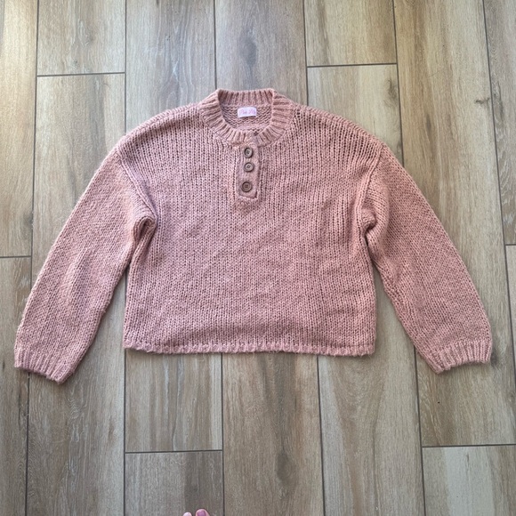 Pink Lily Blush Knit Sweater - Picture 3 of 6